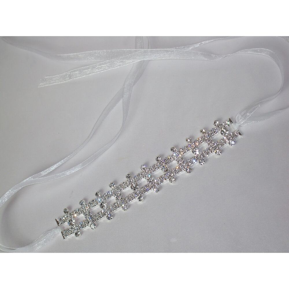Rhinestone headband, bridal prom tiara princess flower girl headband tiara